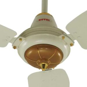 Royal Deluxe Regent Ceiling Fan-white gold