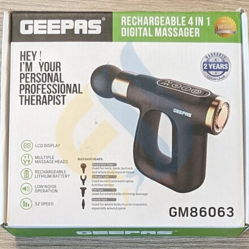 Geepas 4-in-1 Massager GM86063 box