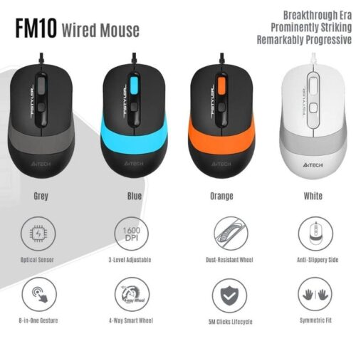 A4Tech Silent Click Optical Mouse FM10S