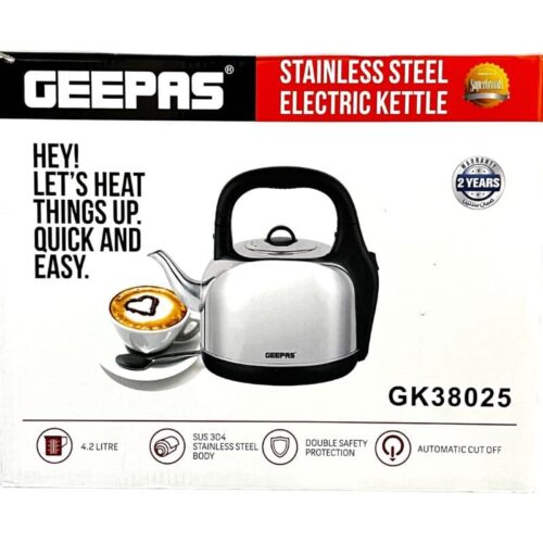 Geepas Stainless Steel Electric Kettle GK38025