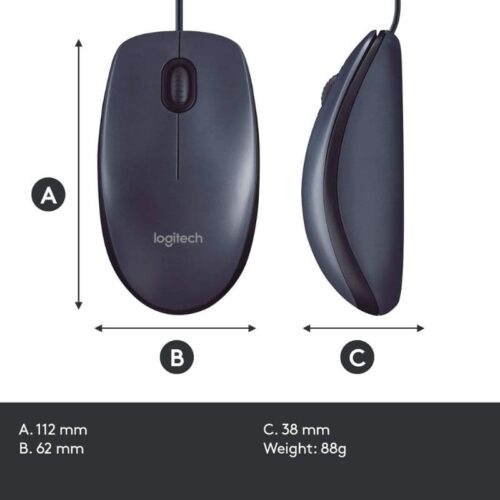 Logitech Wired USB Mouse-M100R