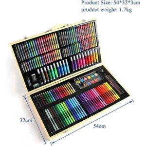 180 Pcs Deluxe Art Set-Wooden Box