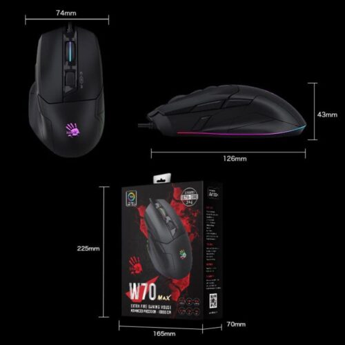 Bloody W70 Max RGB Gaming Mouse