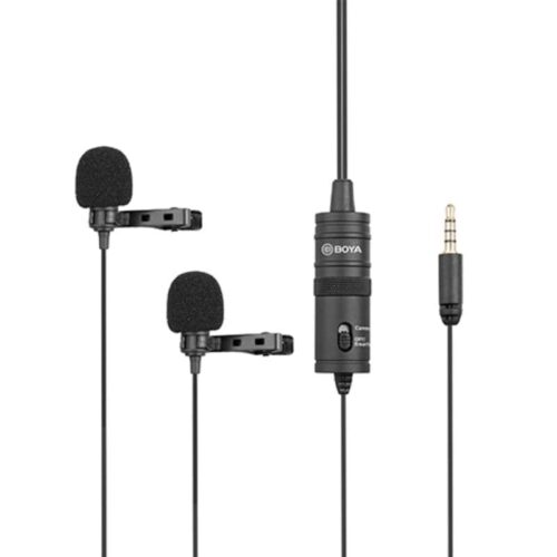 Boya BY-M1DM Dual Omni-Directional Lavalier Mic