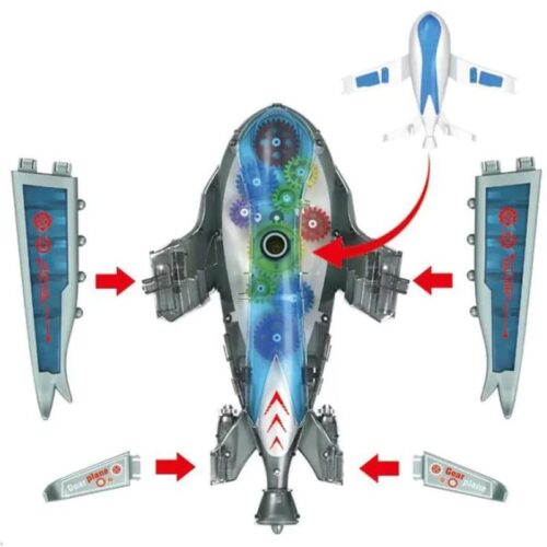 jucency flashy aloy gear plane toy 2 shoppingjin.pk - Shopping Jin