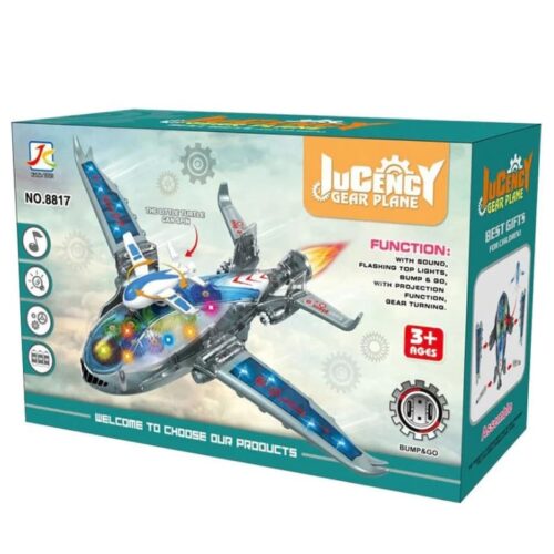 jucency flashy aloy gear plane toy 4 shoppingjin.pk - Shopping Jin