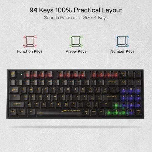 Redragon K658 IRELIA Pro Wired RGB BT Mechanical Gaming Keyboard_2