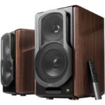 Edifier S2000MKIII Hi-Res Audio Active 2.0 Bluetooth Bookshelf Speaker Set u2013 Brown