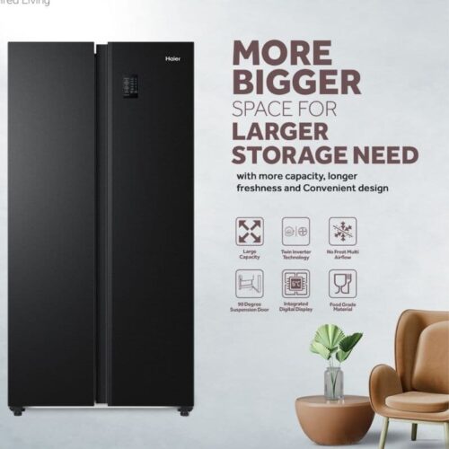 Haier HRF-522IBS Side By Side Refrigerator