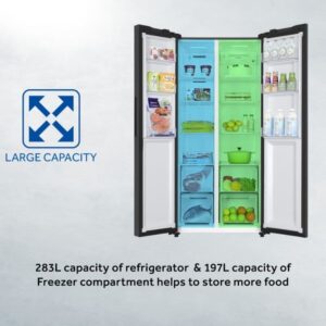 Haier HRF-522IBS Side By Side Refrigerator