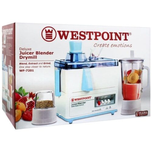 Westpoint 3 In 1 Juicer Blender Drymill WF-7201GL