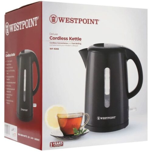 WestPoint Deluxe Cordless Electric Kettle WF-8266 1.7Ltr