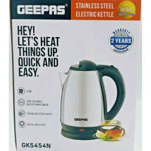 Geepas GK5454N 1.8L Stainless Steel Electric Kettle box