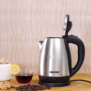 Geepas GK5454N 1.8L Stainless Steel Electric Kettle infographics