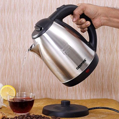 Geepas GK5454N 1.8L Stainless Steel Electric Kettle infographics