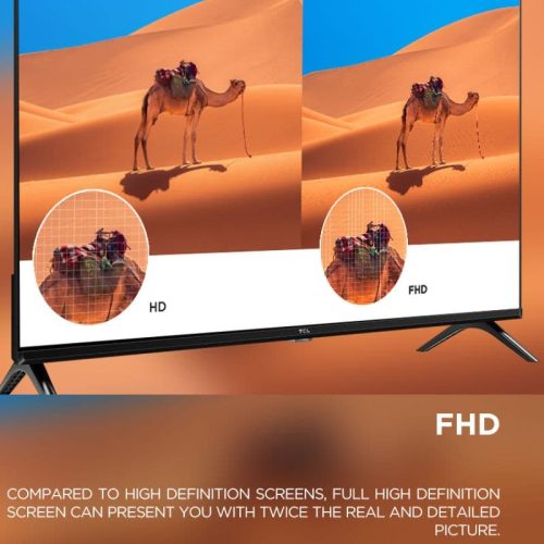 TCL 32L5A 32" Inch Smart Android LED TV backside infographics