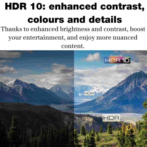 TCL 43V6B 43" Inch 4K HDR Google LED TV infographics