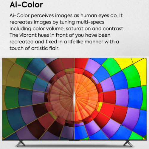 TCL 55P755 55" Inch UHD Android LED TV infographics