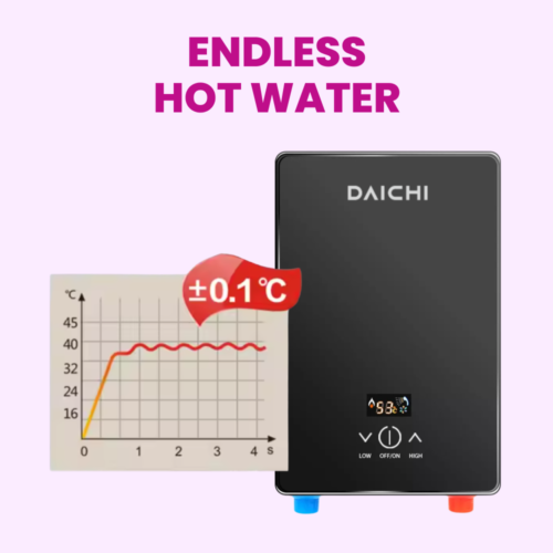 Daichi Digital Temperature Control Instant Electric Water Heater Geyser Shower (2)