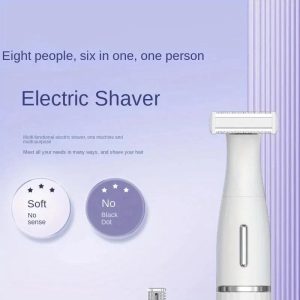Kemei KM-3523 6-in-1 Women Facial Pubic & Body Hair Shaver Trimmer & Grooming Kit (2)