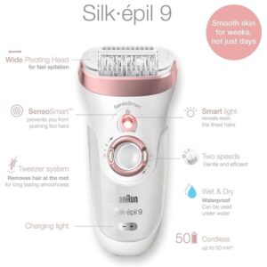 Braun Silk Epil 9 SE-9561 6-in-1 Wet & Dry Epilator Function (2)