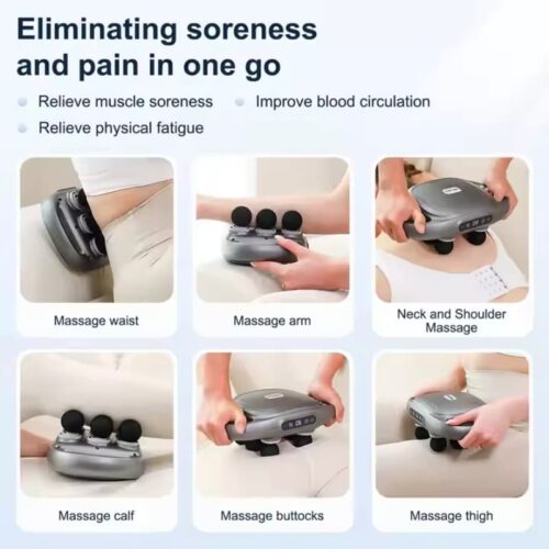 6 Heads Deep Tissue Massage Gun (10)