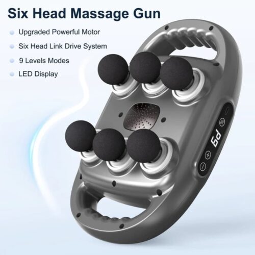 6 Heads Deep Tissue Massage Gun (21)