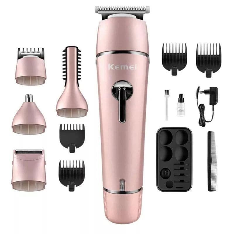 Kemei KM-1015 10 in 1 Rechargeable Multigroom Grooming Kit