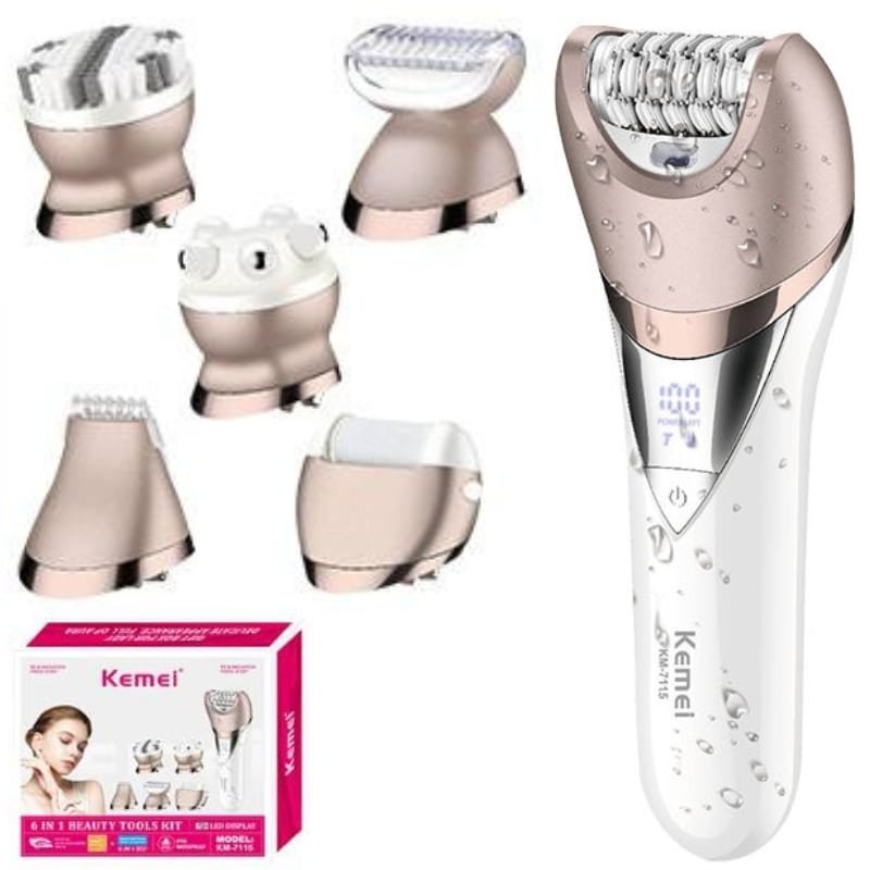 Kemei KM-7115 6-in-1 Genital Fluff Trimmer