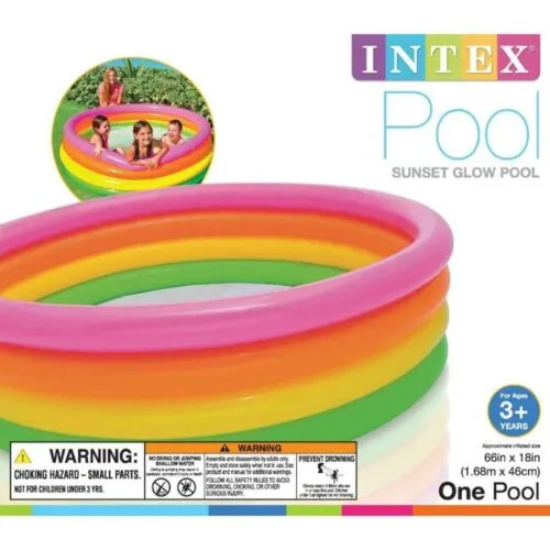 INTEX Sunset Glow Small Swimming Pool