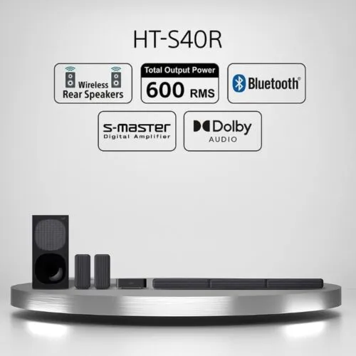 Sony 5.1ch Soundbar HT-S40R features