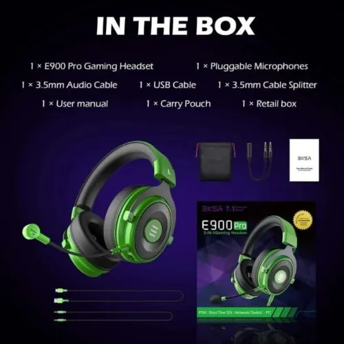 EKSA Noise Cancelling USB Gaming Headset E900 Pro