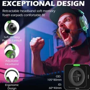 EKSA Noise Cancelling USB Gaming Headset E900 Pro