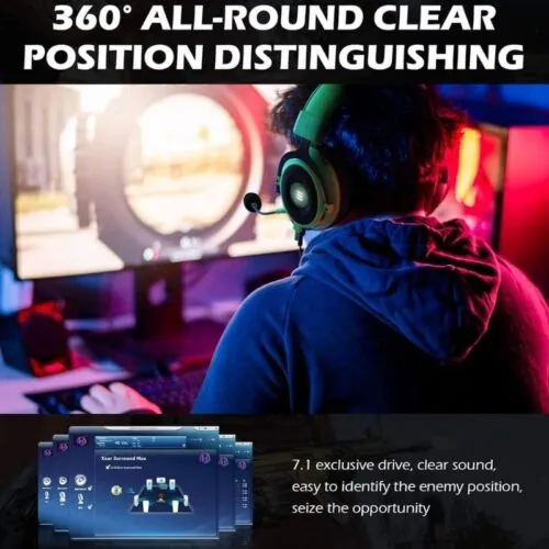 EKSA Noise Cancelling USB Gaming Headset E900 Pro