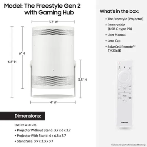 samsung freestyle 2nd gen portable projector sp lff3claxxza 4 shoppingjin.pk - Shopping Jin