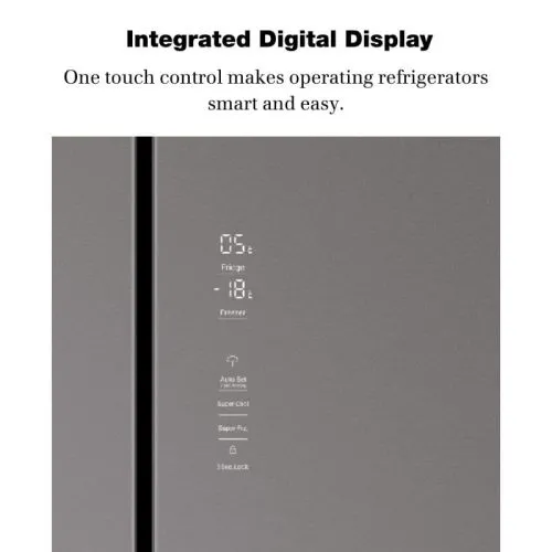 Haier HRF-678TGG Side By Side T-Door Refrigerator infographics