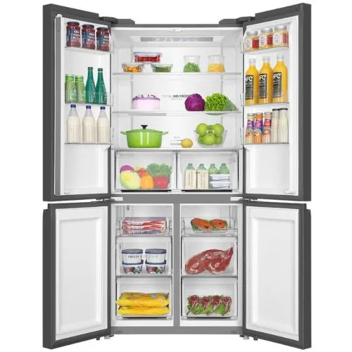 Haier HRF-678TGG Side By Side T-Door Refrigerator open