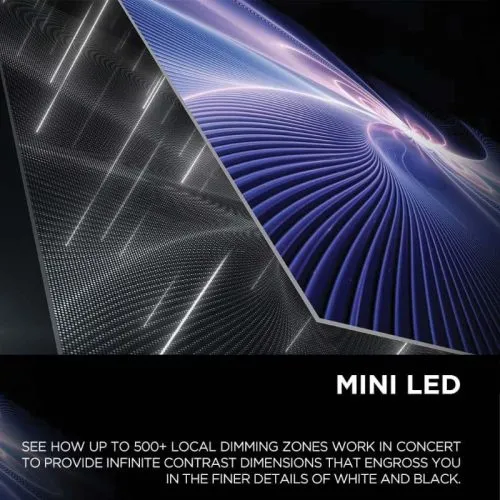 TCL 55C755 55" Inch Mini 4K QLED TV infographics