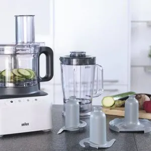 Braun FP 3131WH 6-in-1 PureEase Food Processor infographics